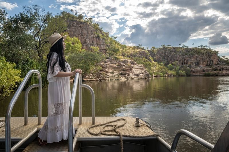 Katherine Gorge Cruise and Edith Falls Day Trip - Cooling off at Edith Falls