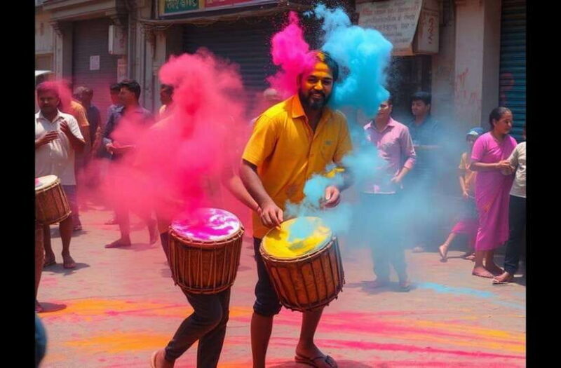 Kathmandu: Holi 2025 Tour with Colorful Street Parties - Participating in the Festivities