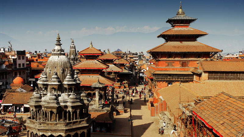 Kathmandu Morning Rickshaw Tour to Swayambhu Stupa & Durbar Square - Crossing the river to Durbar Square