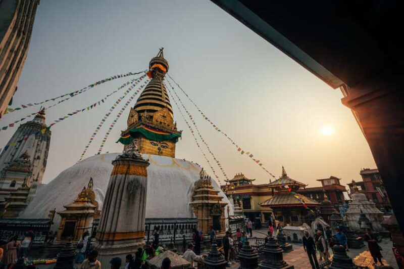 Kathmandu: Swayambhu-Nath Stupa, Dinner & Night Walk - Exploring the Evening: A Step-by-Step Experience  