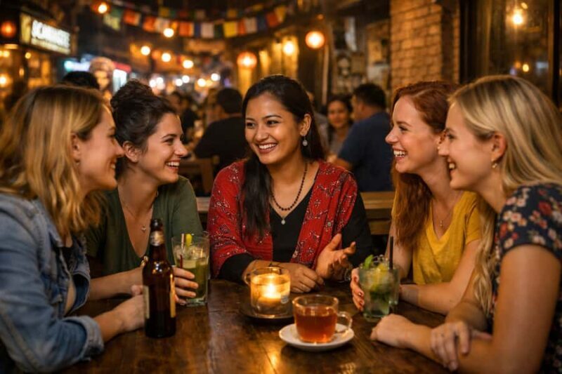 Kathmandu: Women-Only Evening Walk with Dinner and Drinks - The Itinerary: What You Can Expect  