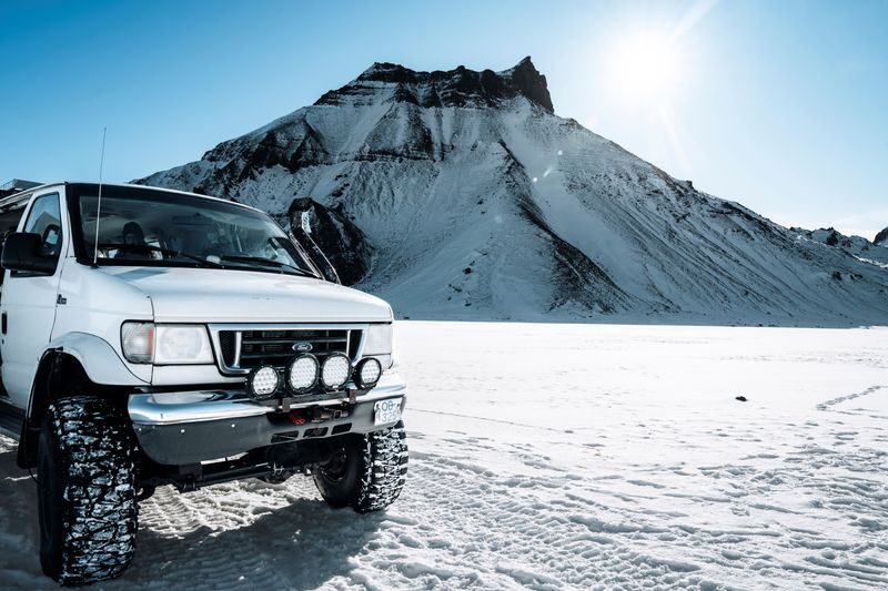 Katla Ice Cave & Super Jeep Adventure Experience - Inside a cave shaped by ice and ash