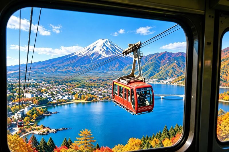 (Kawaguchiko Ropeway ticket included) Mount Fuji Kawaguchiko Internet-famous Check-in Day Tour: Kawaguchiko Tenjo-Yama Park, Internet-famous Lawson Convenience Store, Arakurayama Sengen Park, Oshino Hakkai (Departing from Tokyo / Chinese and English servi - Arakurayama Sengen Park: The Pagoda and Fuji in One Frame