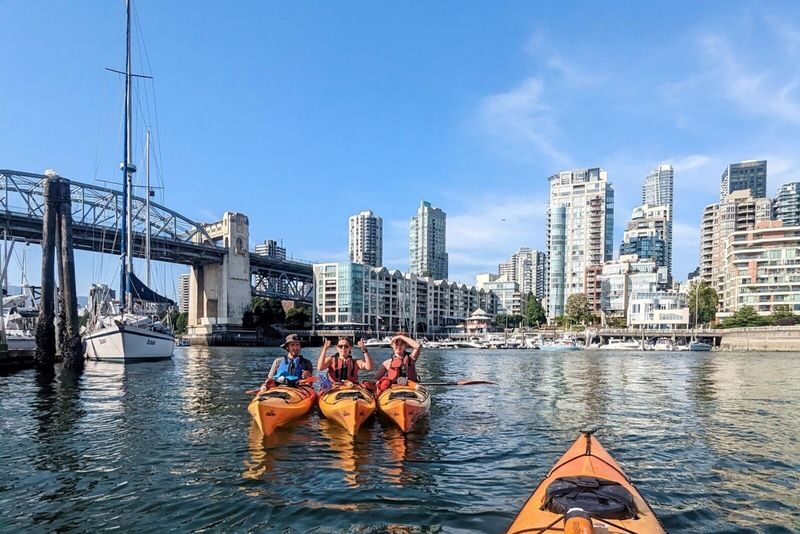 Kayak & Coffee Tour in Vancouver - False Creek from a kayak, not the seawall