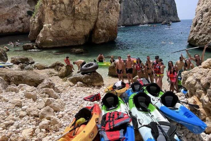 Kayak Route in Granadella Javea Cova Llop Marí, Cala En Caló - Itinerary Highlights