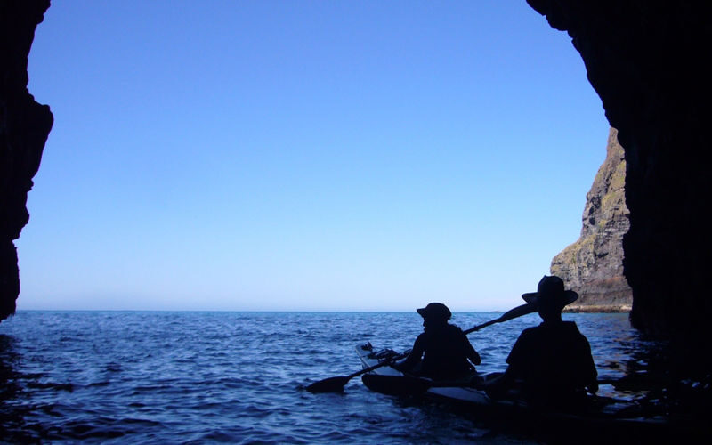 Kayaking and Safari Tour in Akaroa - The reserve beyond the kayak