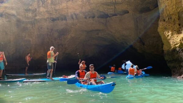 Kayaking Benagil Secret Caves at Sunrise, Be the First in - Meeting Point and Check-in