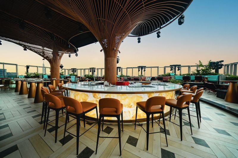 KEN Skybar: Rooftop Sunset & Nightlife Experience in Ho Chi Minh - A rooftop view over central Saigon