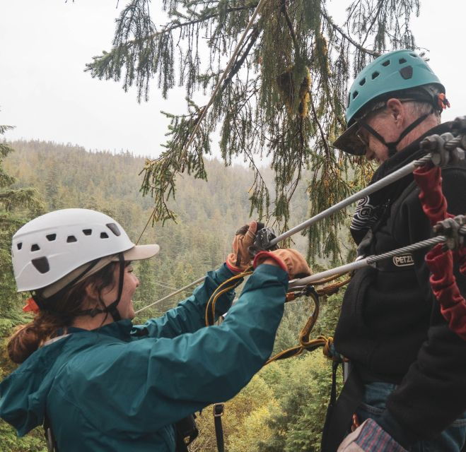 Ketchikan: Rainforest Zipline, Skybridge, & Rappel Adventure - Inclusions