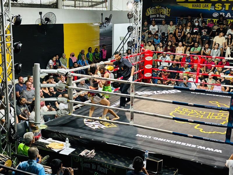 Khao Lak Beyond boxing stadium - Muay Thai in a local stadium setting