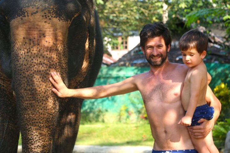 Khao Lak: Rafting, Elephant Bathing & Sea Turtle Center Tour - Elephant Interaction