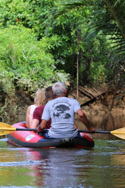 Khao Laks Little Amazon: Canoe, Trek & Waterfall Day Trip - Canoe Experience
