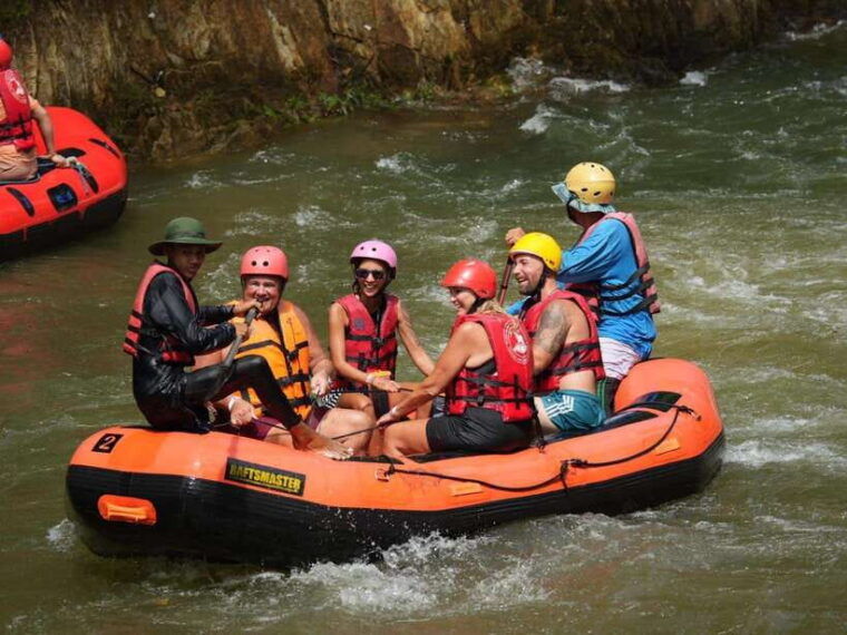 KhaoLak :White Water Rafting ,Monkey Cave, Elephant Bathing - Highlights