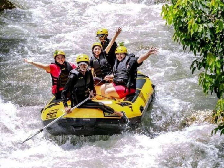 KhaoLak :White Water Rafting ,Monkey Cave, Elephant Bathing - White Water Rafting