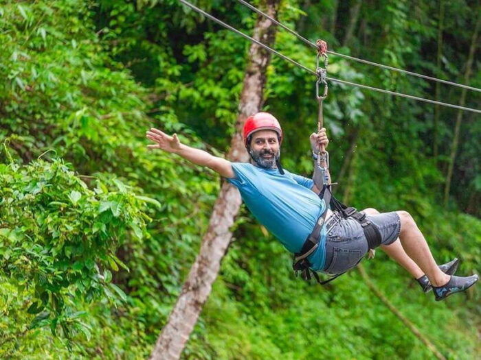 KhaoLak :White Water Rafting ,Monkey Cave, Elephant Bathing - Elephant Bathing and Feeding