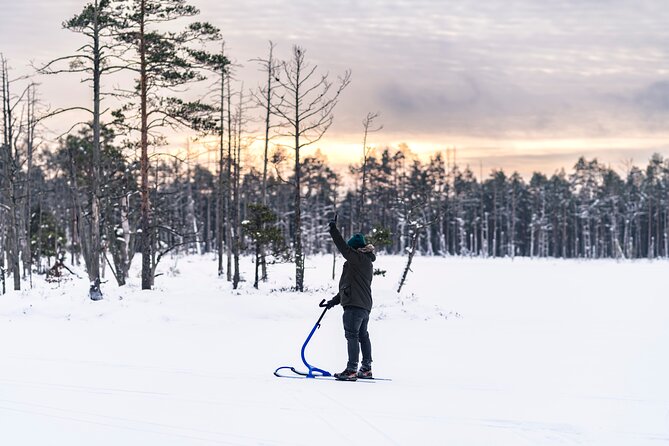 Kicksledding on Snowy Forest Roads and Frozen Lakes in Riga - Pickup Information