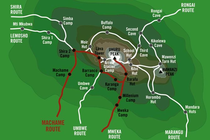 KILIMANJARO MACHAME ROUTE, (Climb 7days) - Itinerary Details