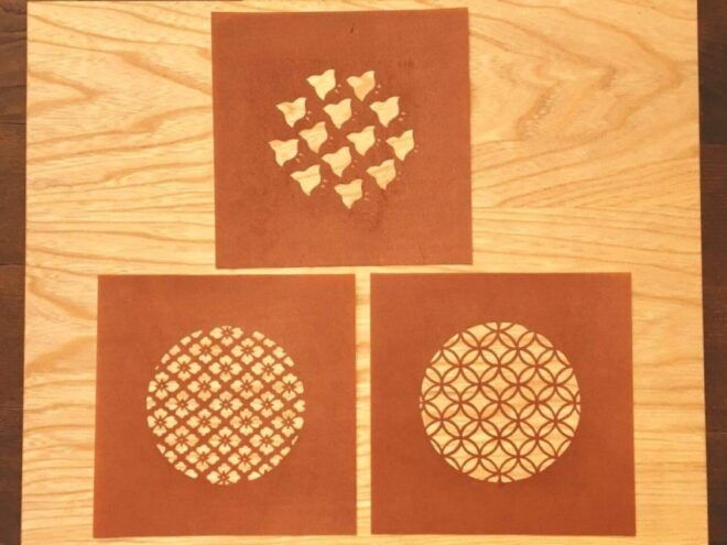 Kimono Artisans' Experience - Dyeing Japanese Paper Postcard - Full Description