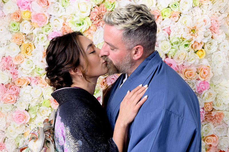 Kimono Photo Shoot Studio Nolls (Osaka) - Posing for the camera
