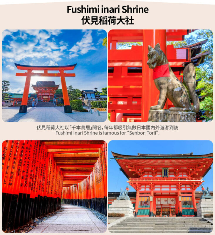 Kinkaku-ji, Arashiyama & Nijo Castle Day Trip - Fushimi Inari Shrine and the mountain route