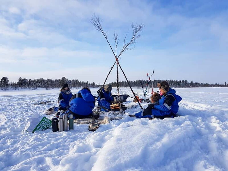Kiruna: Snowshoe Hike & Ice fishing Tour - An Authentic Arctic Adventure in Sweden