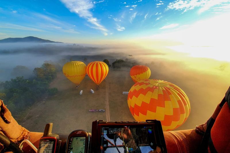 Klook Gold Coast Hot Air Balloon Experience with Sparkling Wine - Landing, packing up and raising a glass