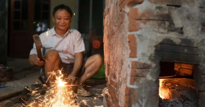 Knife Making in Blacksmith Village in Hanoi - Step-by-Step Knife Making Process