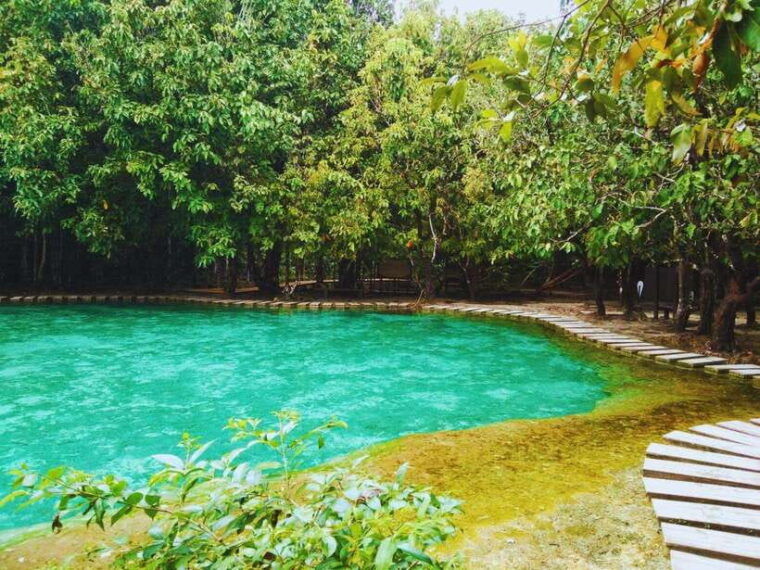 Ko Lanta: Full Day Emerald Pool&Hot Spring With Tiger Temple - Hot Spring Waterfall