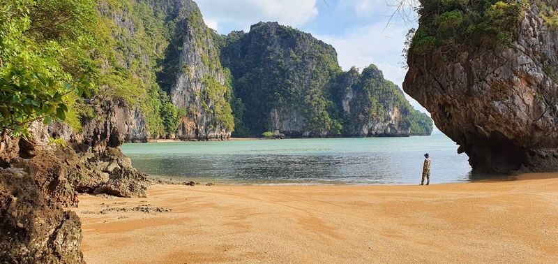 Ko Talabeng & Ghost Cave Island Half-day Caving & Kayaking Tour - Beach time, lunch, and the ride back