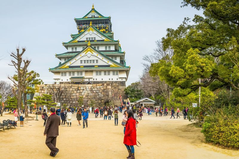 Kobe, Nara Park & Osaka from Kyoto - Osaka Castle, with the grounds as the focus
