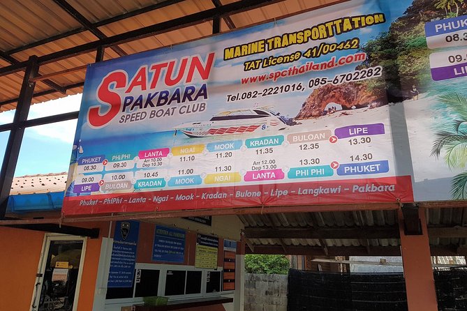 Koh Lipe to Koh Kradan by Satun Pakbara Speed Boat - Additional Information and Support