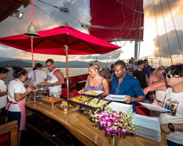 Koh Samui: Red Baron Romantic Sunset Dinner Cruise - Common Questions