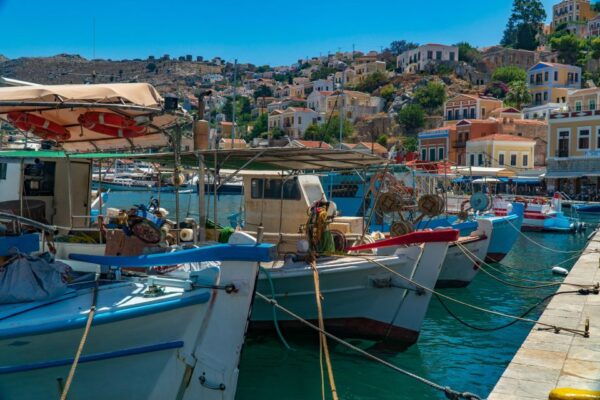 Kolympia,Afantou:Boat Trip to Symi- St.George Bay-Panormitis - The Sum Up