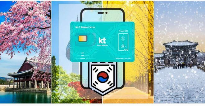 Korea 4G LTE Unlimited Data and Optional Voice Call SIM Card - Options for SIM Card Sizes