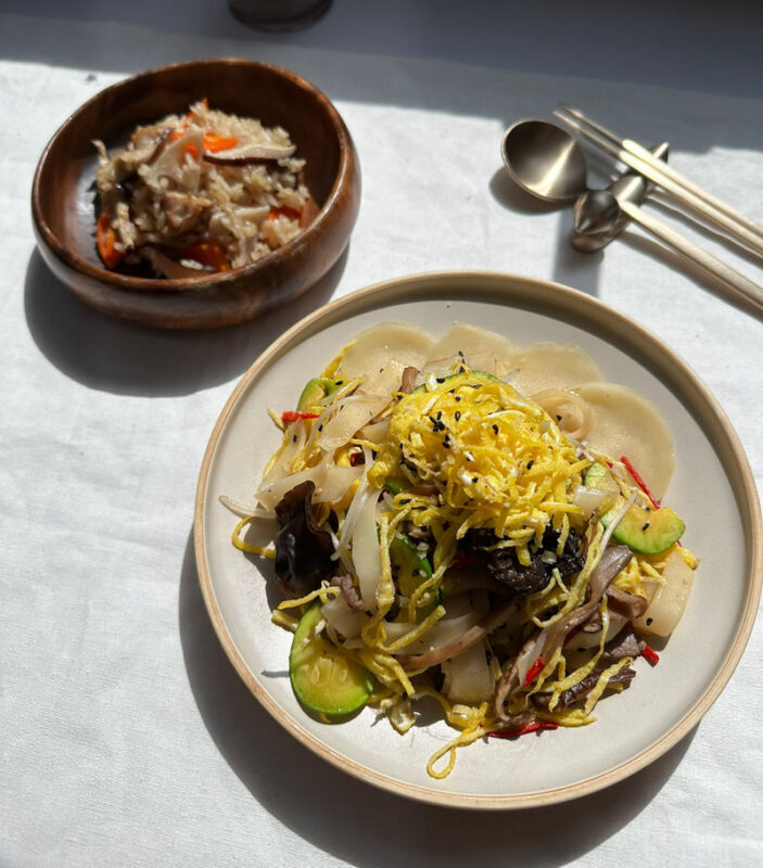 Korean Cooking Class in Gangnam - The rooftop meal after cooking