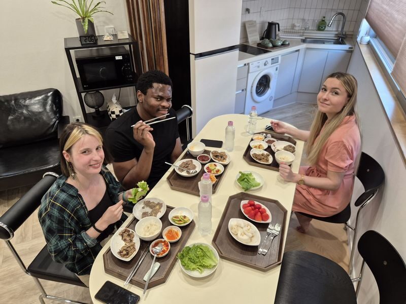 Korean Royal Cuisine Cooking Class near Gimpo Airport, Seoul - Plating, rice, and a tea finish