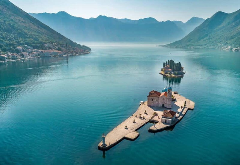 Kotor: Blue Cave with Kotor Bay Island and Submarine Tunnels - Lady of the Rocks - The Crown Jewel  