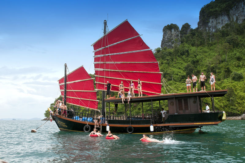 Krabi: 4 Island Sunset Snorkeling Tour + Bioluminescent Night Swim - A long afternoon on the Andaman Sea