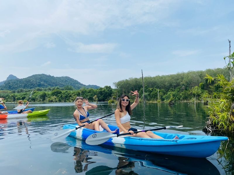 Krabi Din Daeng Doi & Klong Root Half-Day Kayaking Tour - Klong Root by kayak, while it is still quiet