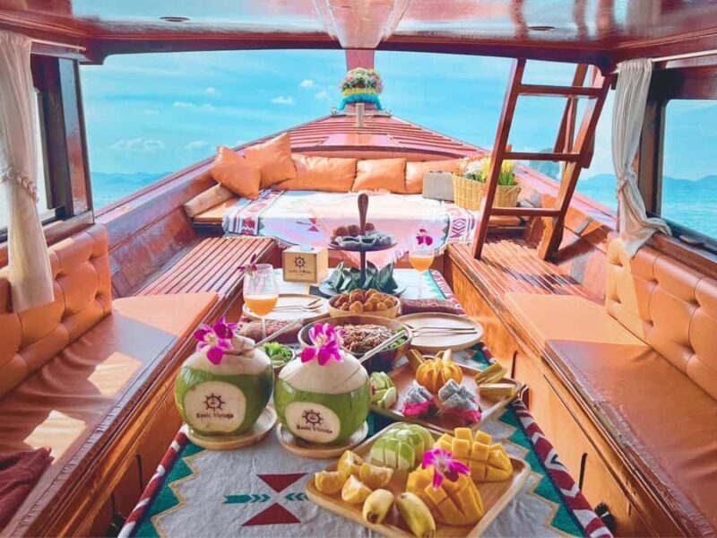 Krabi: Luxury Vintage Wooden Boat Cruise With Island Hopping - Good To Know