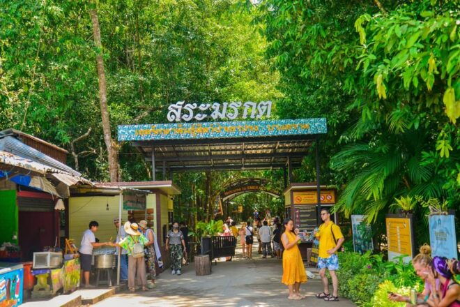 Krabi Private Escape: Emerald Pool, Hot Springs & Tiger Cave - Relaxing at the Hot Springs