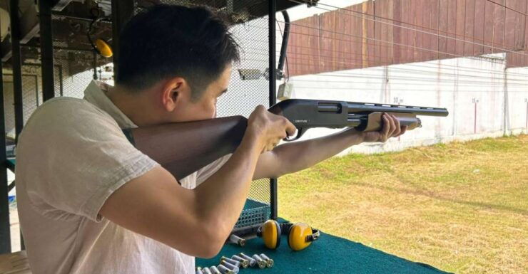 Krabi Shgooting Shotgun Pump Action 10 Shots - Flexibility and Booking
