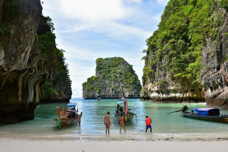 Krabi to Phi Phi Cove: Speedboat & Longtail Island Combo - Leaving Krabi for Phi Phi by speedboat