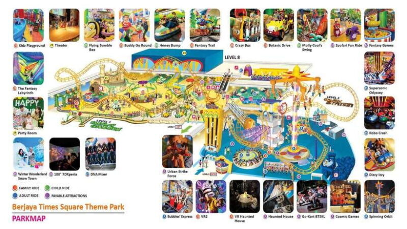 Kuala Lumpur: Berjaya Times Square Theme Park Entry Ticket - FAQ