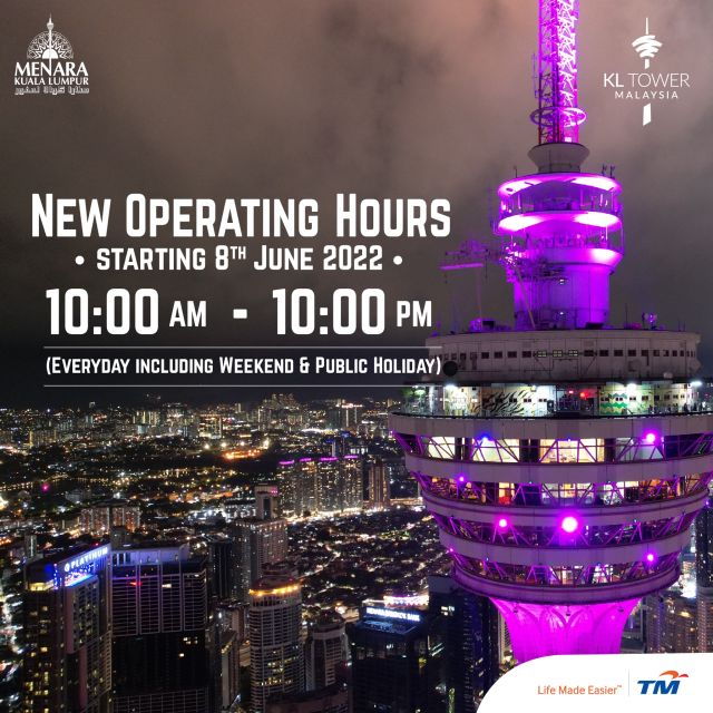 Kuala Lumpur: KL Tower Admission Ticket - Important Information