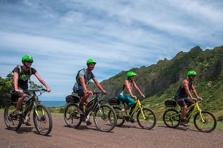 Kualoa Ranch Electric Mountain Bike Adventure Tour - Kualoa Ranch looks different from a bike