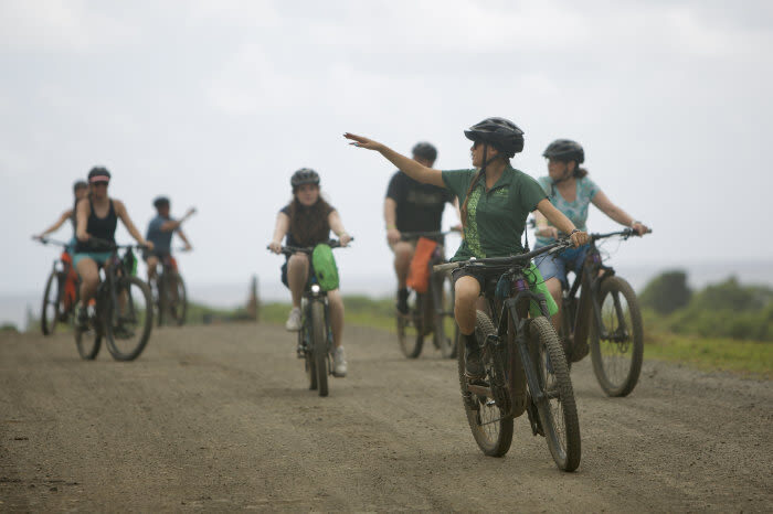Kualoa Ranch Electric Mountain Bike Adventure Tour - Getting ready for check-in and the ride
