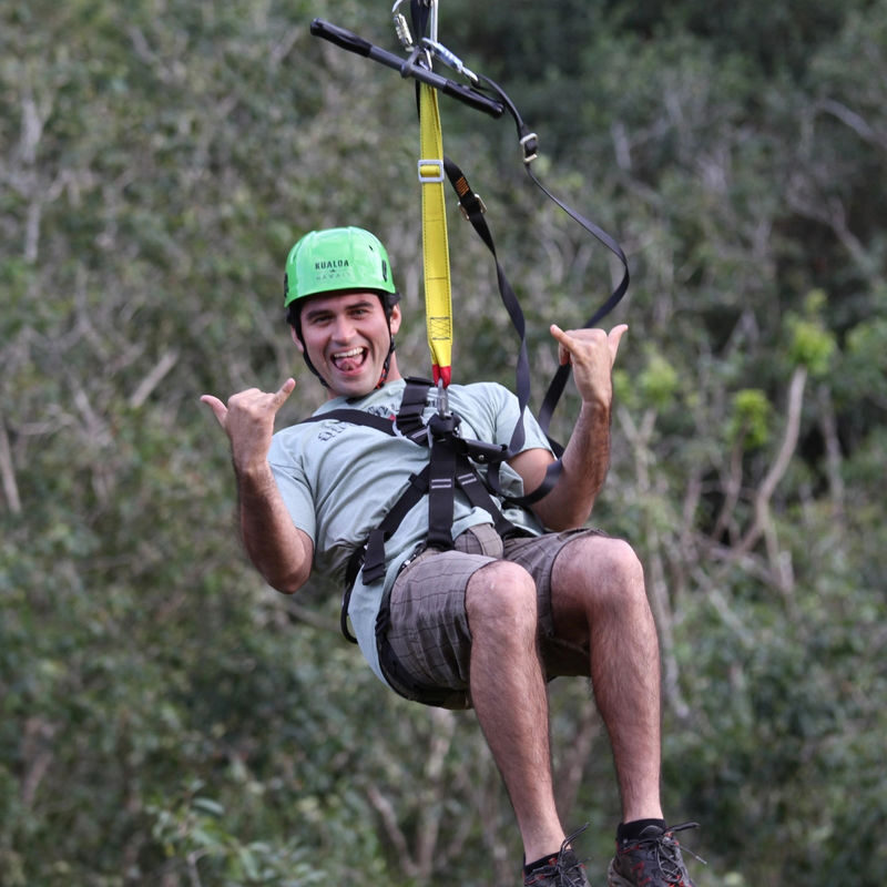 Kualoa Ranch Jurassic Valley Zipline Experience Tour - The guides and the safety routine
