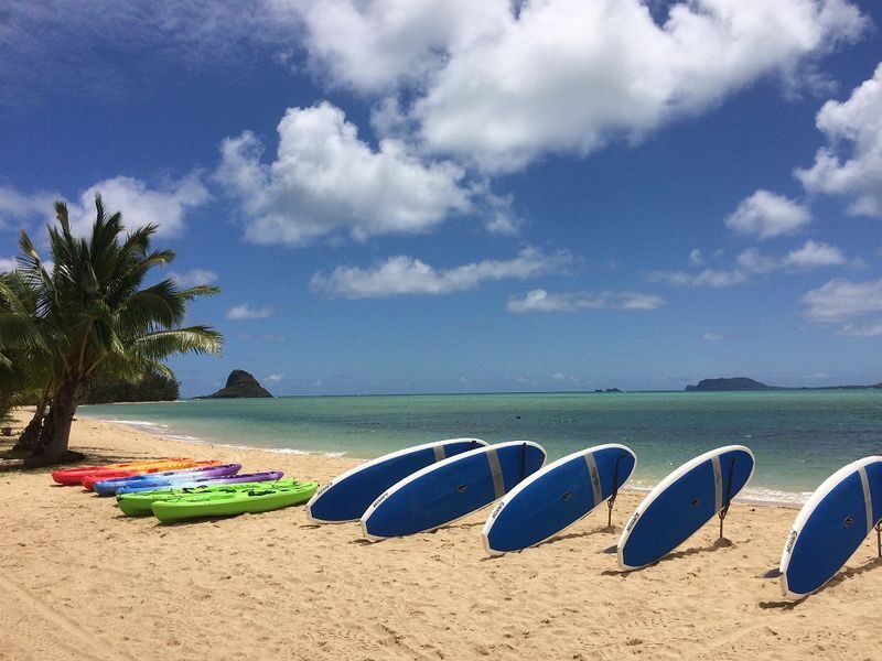 Kualoa Ranch Secret Island Beach Experience - Kayaks, canoes, and games: choose your own pace