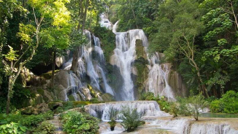 Kuang Si waterfall & Tree house - Cultural and Environmental Insights from the Guide